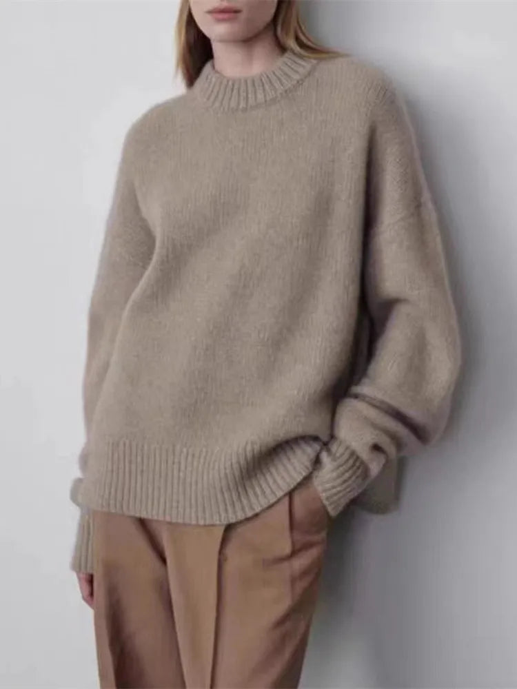 Wollpullover aus Merinowolle in mittlerer Länge für Damen