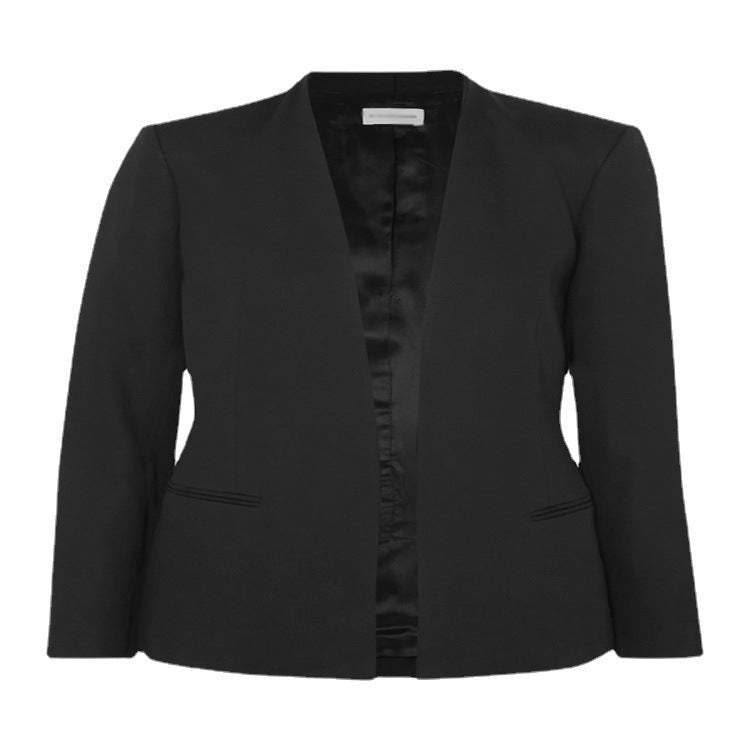 Zweiteiler mit offenem Longblazer und Bügelfalte für Damen